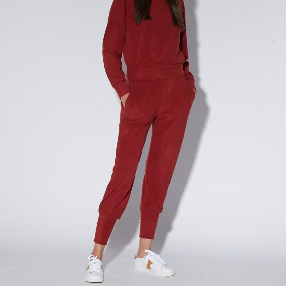 Walter Baker Devon Pant, Garnet - Brushed Knit Size Large​​​​​​​​​